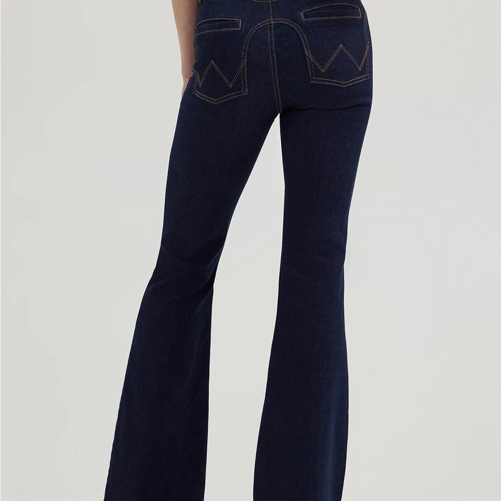 Wrangler Women's Dark Blue Flared Jeans